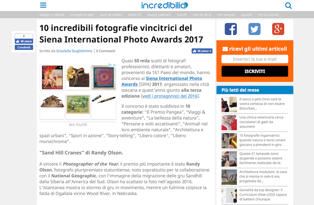 incredibilia Italy SIPA 2017