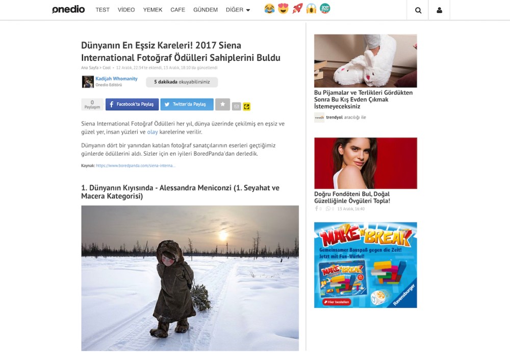 onedio Turkey SIPA 2017